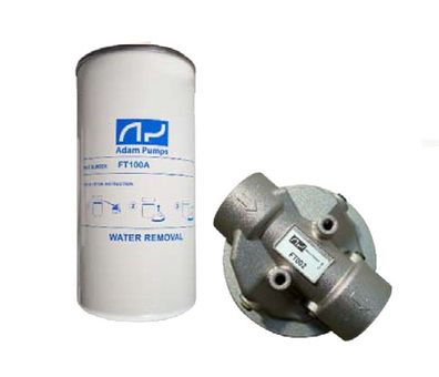 Filterkopf mit Filterpatrone mit Wasserabsorber für Dieseltankstelle
