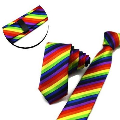 LGBT Krawatte Regenbogen Homosexuell Gay Trans Herren Frauen Krawatte Mehrfarbig