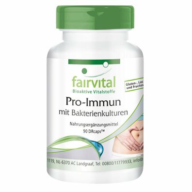 Pro Immun mit Bakterienkulture 90 DRcaps® zeitverzögert, Darmflora - fairvital