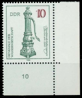 DDR 1986 Nr 2993 postfrisch ECKE-URE X0CC446