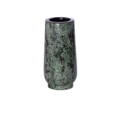 Grabvase Urne-Grab Granit Grabschmuck Friedhofsvase aus Granit Olive green