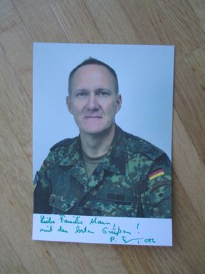 Kommandeur Luftwaffenausbildung Oberstleutnant Peter Eckert handsigniertes Autogramm!