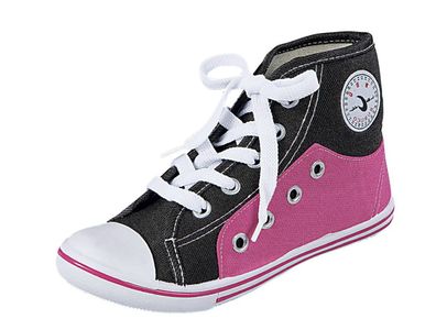 Mädchen Canvas Schuhe Gr. 32 Kinder Leinenschuhe Sneaker Freizeitschuhe pink