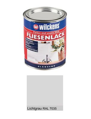 Wilckens 750 ml Fliesenlack, Lichtgrau RAL 7035 glänzend, Speziallack Küche, Bad