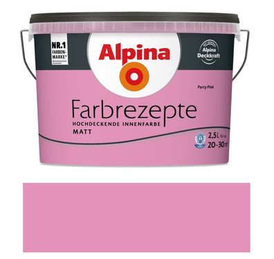 Alpina Farbrezepte 2,5 L. Party Pink Matt