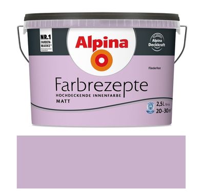Alpina Farbrezepte 2,5 L. Fliederfest Matt