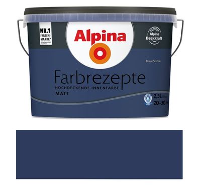 Alpina Farbrezepte 2,5 L. Blaue Stunde Matt