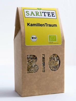 SariTee BIO KamillenTraum | Kräutertee | 30 g Packung mit losem Kamillentee