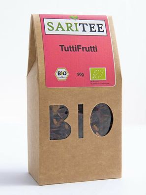 SariTee BIO TuttiFrutti | Früchtetee | 90g loser Früchtetee