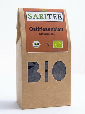 SariTee BIO Ostfriesenblatt | Schwarzer Tee | 70g loser Schwarztee