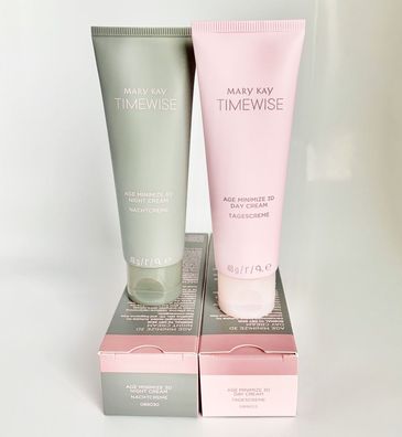 Mary Kay TimeWise Age Minimize 3D Tagescreme ohne LSF & Nachtcreme Norm./ trock. Haut