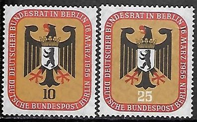 Berlin postfrisch Michel-Nummer 136-137