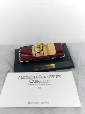 Mercedes Benz 220 SE Cabriolet, W111, Faller