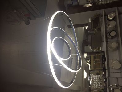 Moderne LED-Kristall-Deckenleuchte Hängelampe spiralförmig