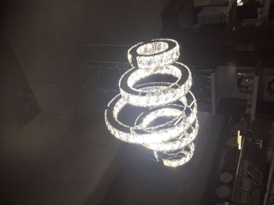 LED-Kristall-Deckenlampe Hängelampe Kreiskristalle