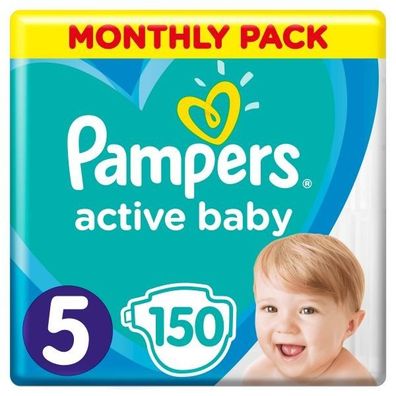 Pampers Windel Active Baby 5 Junior 150 Stück