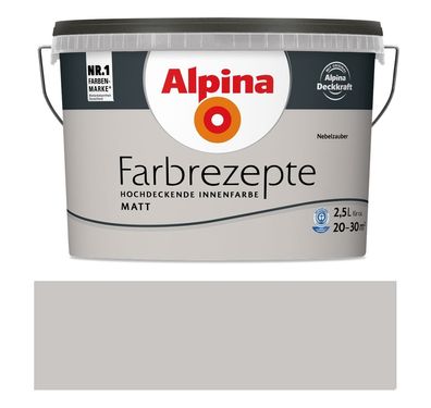 Alpina Farbrezepte 2,5 L. Nebelzauber Matt