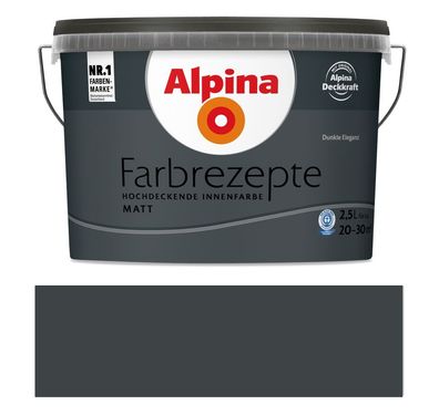 Alpina Farbrezepte 2,5 L. Dunkle Eleganz Matt