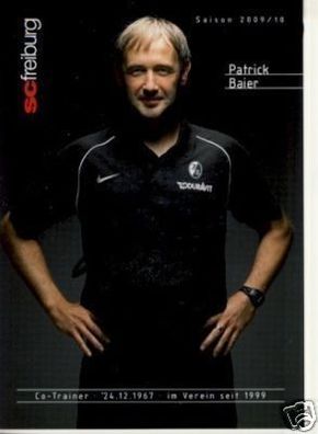 Patrick Baier SC Freiburg 2009-10 Autogrammkarte + 62497