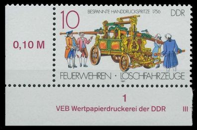 DDR 1987 Nr 3101 postfrisch ECKE-ULI X0D9712