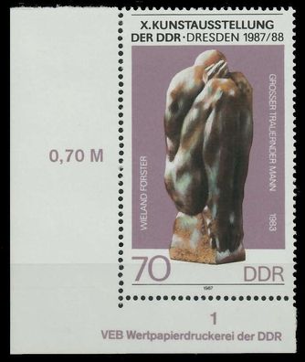 DDR 1987 Nr 3126 postfrisch ECKE-ULI X0D99BA