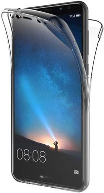 Huawei Mate 10 Lite Full Cover Silikon TPU 360° Transparent Hülle Cover