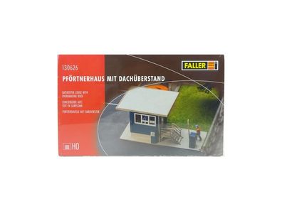 Bausatz Modellbau Pförtnerhaus mit Dachüberstand, Faller H0 130626, neu