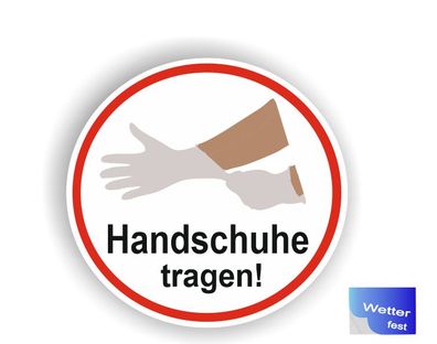 Handschuhe Aufkleber Handschuhe tragen Aufkleber Handschuh Abziehbild (R49/4)