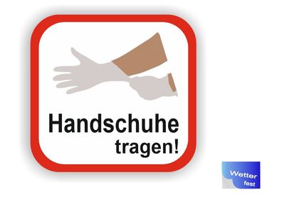 Handschuhe Aufkleber Handschuhe tragen Aufkleber Handschuh Abziehbild (R49/1)