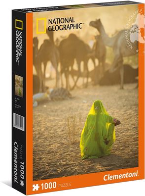 Clementoni Puzzle National Geographic "Sari" 1000 Teile 33x48cm Indien Pakistan