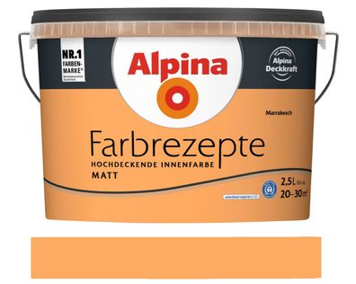 Alpina Farbrezepte 2,5 L. Marrakesch Matt