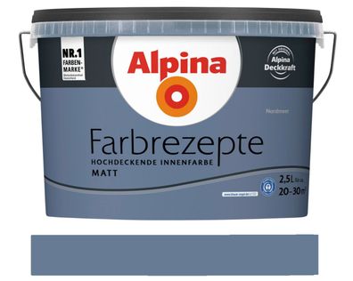 Alpina Farbrezepte 2,5 L. Nordmeer Matt