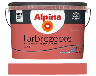 Alpina Farbrezepte 2,5 L. Roter Ahorn Matt