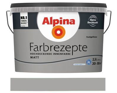 Alpina Farbrezepte 2,5 L. Stadtgeflüster Matt