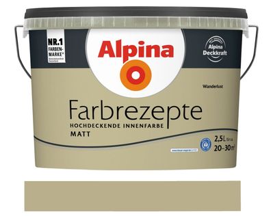 Alpina Farbrezepte 2,5 L. Wanderlust Matt
