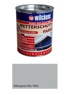 Wilckens Wetterschutzfarbe 2,5 L. Silbergrau RAL 7001