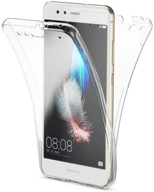 Huawei P10 Lite Full Cover Silikon TPU 360° Transparent Hülle Klar Case