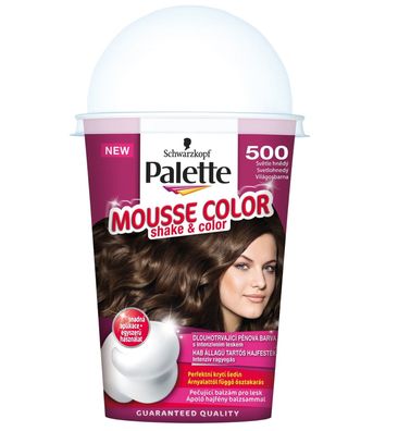 Schwarzkopf Palette Mousse Color Shake & Color 500 hellbraun Haarfarbe