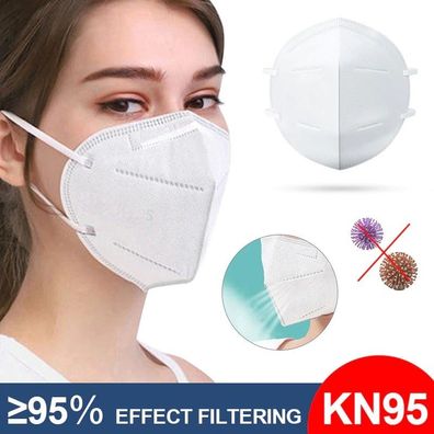 10x KN95 FFP2 Atemschutzmaske Schutzmaske Mundschutz Atemschutz Maske Filtermaske