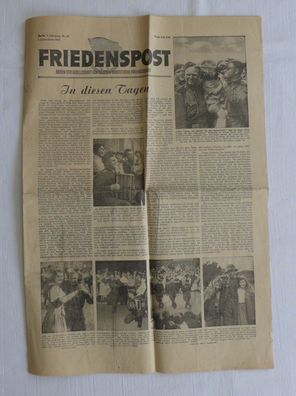 DDR DSF Zeitung Friedenspost 1. Julinummer 1953
