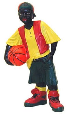 Basketballer klein verkleinert 60cm für draußen aus Polyresin