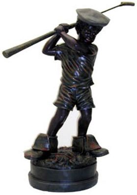 Golfer verkleinert 110cm für draußen aus Polyresin