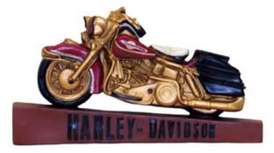Harley Relief verkleinert 60cm für draußen aus Polyresin