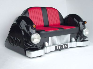 SOFA - Mercedes (SCHWARZ) lebensgroß 120cm für draußen aus GFK