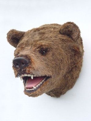 Bärenkopf lebensgroß 63cm für innen aus Polyresin