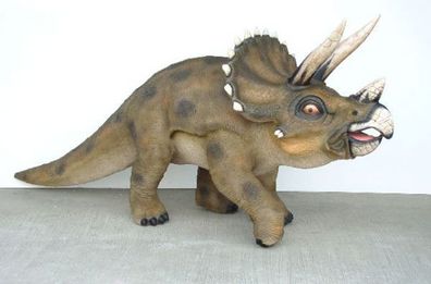 Saurier Triceratops klein lebensgroß 170cm für draußen aus GFK