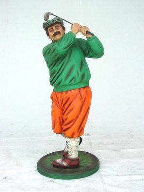 Golfer klassisch klein verkleinert 100cm für draußen aus GFK