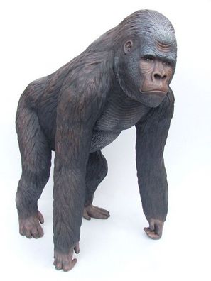 Affe Gorilla lebensgroß 130cm für draußen aus GFK