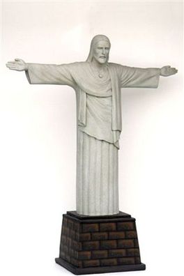 Christus Erlöserstatue Rio Brasilien lebensgroß 215cm für draußen aus GFK