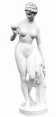 Antike Frauenfigur verkleinert 115cm für draußen aus Polyresin